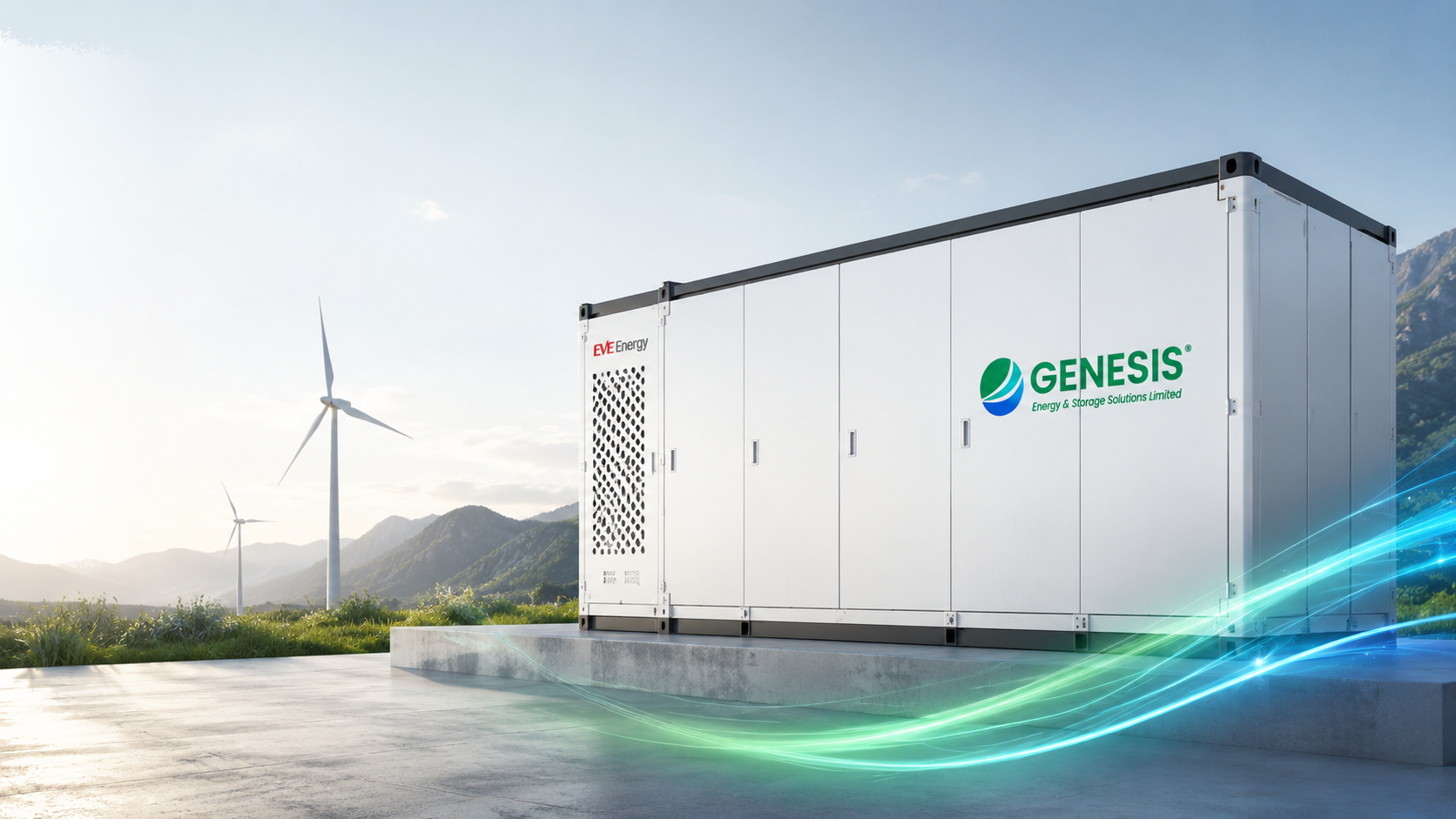 Container BESS Genesis com tecnologia EVE Energy